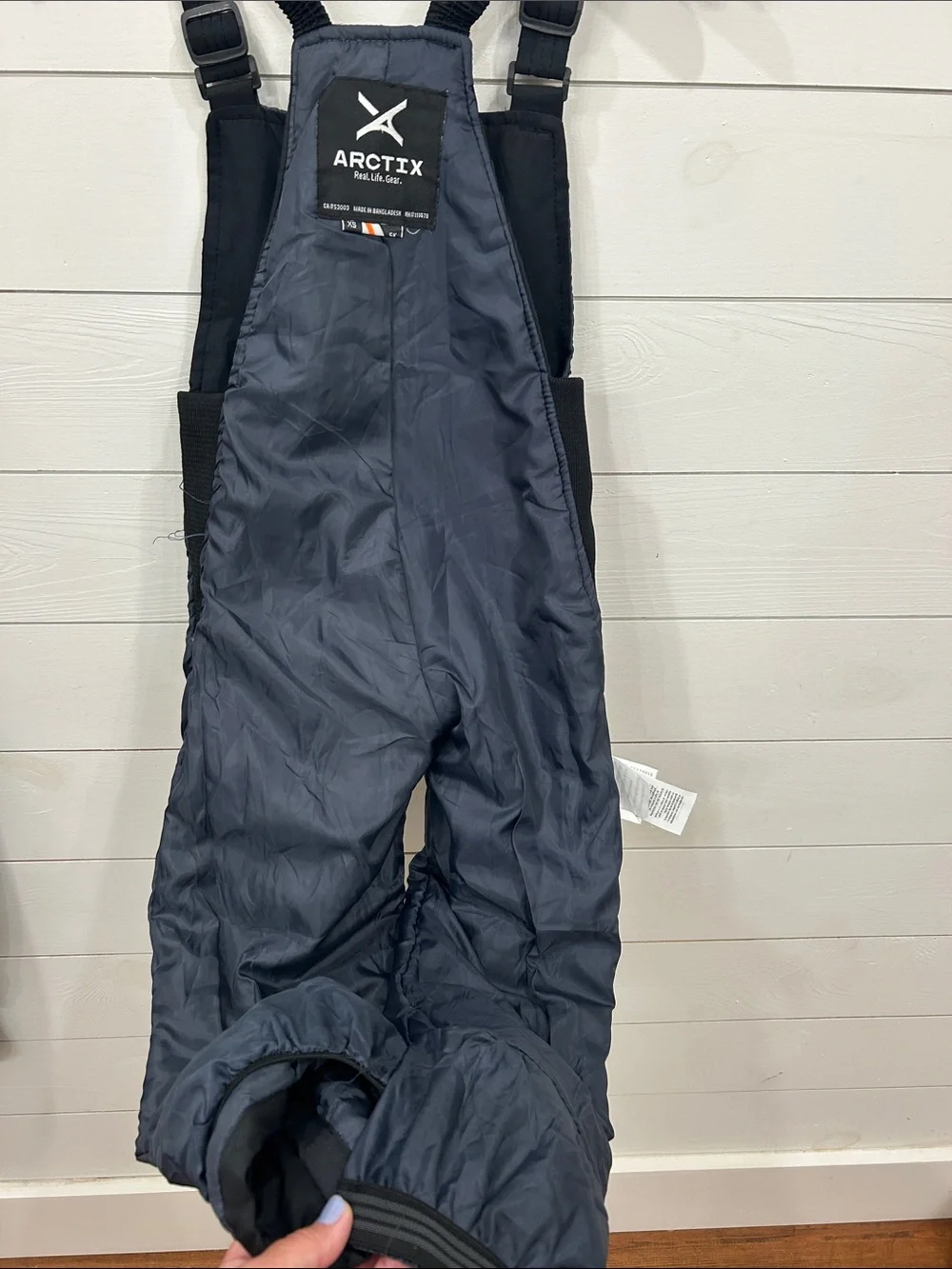 Arctix Kids Black Snow Bib Overalls